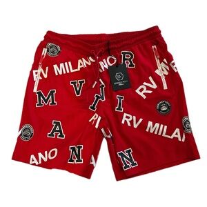 Roberto Vino Red Men Shorts